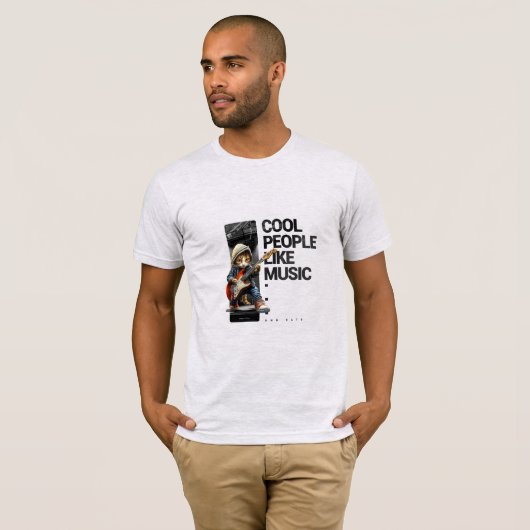 Cool People Like Music – Premium Graphic Tee (Vorne ganz)