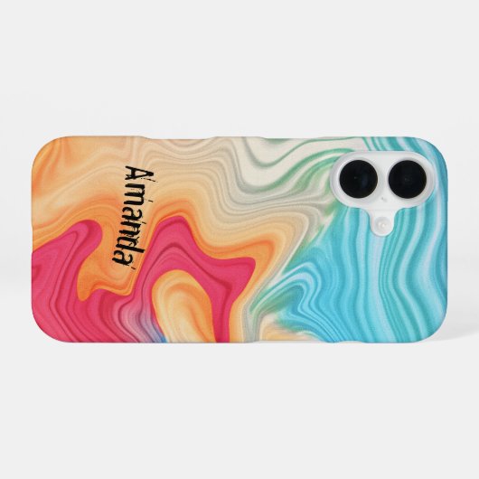 COOL Personalisiert iPhone 16 Hülle (Rückseite (Horizontal))