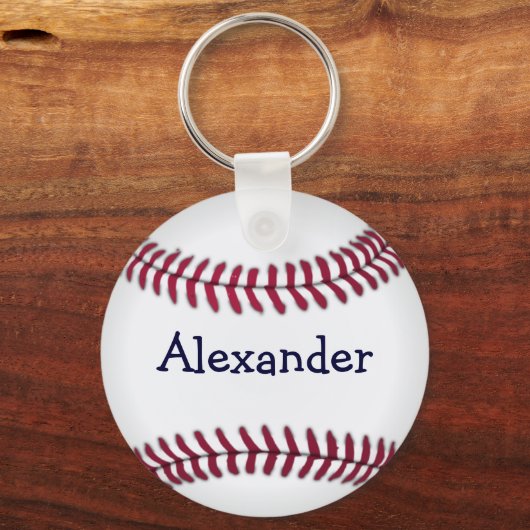 Cool Personalisierter Baseball Schlüsselanhänger (Vorderseite)