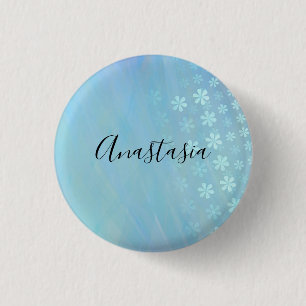 Cool, Phantastisch, blau, was Ihr Name ist Button