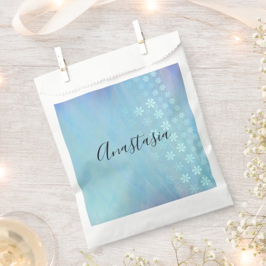 Cool, Phantastisch, blau, was Ihr Name ist Geschenktütchen (Ausgeschnitten)