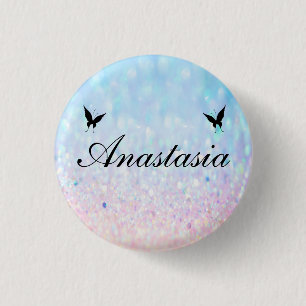 Cool, Phantastisch, Blue Buterfly Button