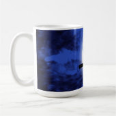 Cool, Phantastisch, dunkelblauer Mond mit einem Zi Kaffeetasse (Links)