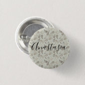 Cool, Phantastisch Grau Button (Vorne & Hinten)