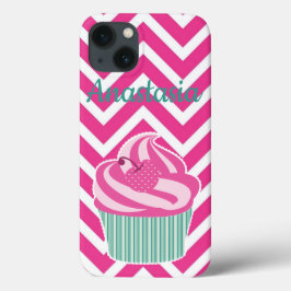 Cool, Phantastisch, Pink Cupcakes, weißer Name Case-Mate iPhone Hülle