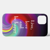 Cool, Phantastisch, Regenbogen mit einem Zitat Case-Mate iPhone Hülle (Rückseite (Horizontal))