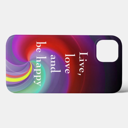 Cool, Phantastisch, Regenbogen mit einem Zitat Case-Mate iPhone Hülle (Rückseite (Horizontal))