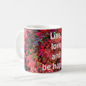 Cool, Phantastisch, Regenbogen mit einem Zitat Kaffeetasse (Vorderseite Links)