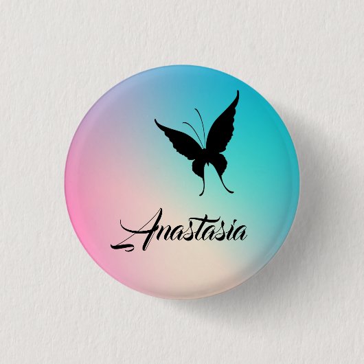 Cool, Phantastisch, Regenbogenfliege Button (Vorderseite)