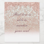 Cool, Phantastisch, rosa Funkelnd Weinetikett (Einzelnes Label)