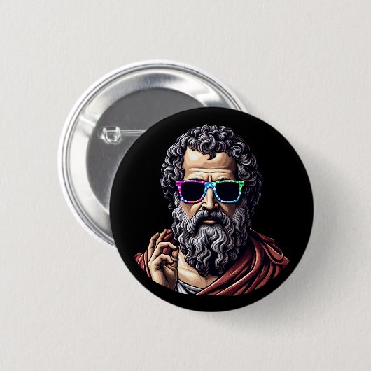 Cool Philosoph Button (Vorne & Hinten)