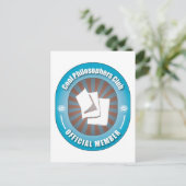 Cool Philosophienclub Postkarte (Stehend Vorderseite)