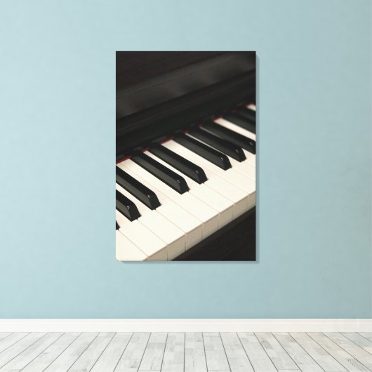 Cool Piano Design Leinwanddruck (Insitu (Holzboden))