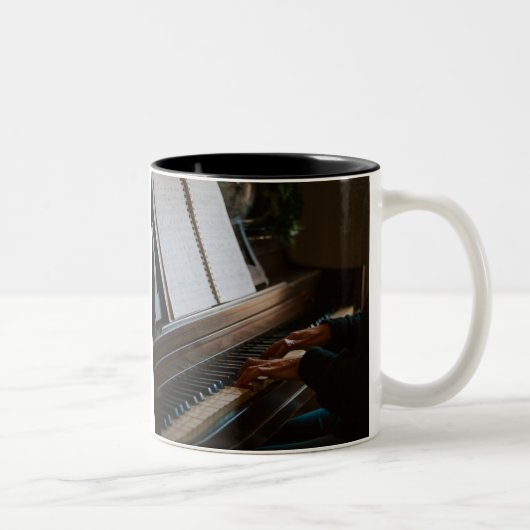 Cool Piano Zweifarbige Tasse (Rechts)
