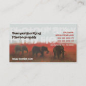 Cool Pic Sunset Fotografy Artist Visitenkarte (Rückseite)