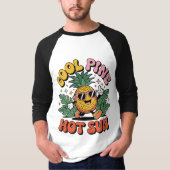 Cool Pine Hot Sun Retro Pineapple Summer Vibes T-Shirt (Vorderseite)