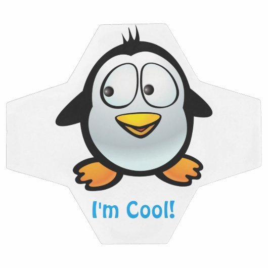 Cool Pinguin Fußball (Flach)