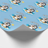 Cool! , Pinguin Geschenkpapier (Ecke)