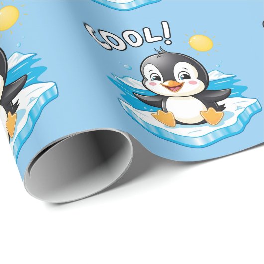 Cool! , Pinguin Geschenkpapier (Rolleneckpunkt)