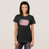Cool Pink Alien Monster Cover T-Shirt (Vorne ganz)