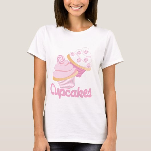 Cool Pink Candy Cupcakes T-Shirt (Vorderseite)