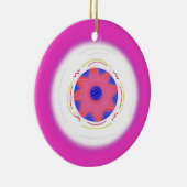 Cool Pink Frisbee Keramik Ornament (Rechts)