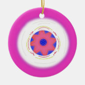 Cool Pink Frisbee Keramik Ornament (Vorne)