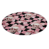 Cool Pink Kitchen Skeletton Halloween Schneidebrett (Ecke)