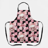 Cool Pink Kitchen Skeletton Halloween Schürze (Vorderseite)