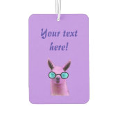 Cool Pink Llama! Auto Autolufterfrischer (Rückseite)