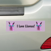 Cool Pink Llama! Autoaufkleber (Auf Auto)