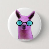 Cool Pink Llama! Button (Vorderseite)