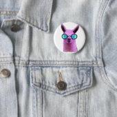 Cool Pink Llama! Button (Beispiel)