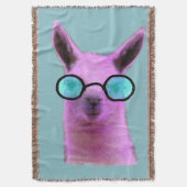 Cool Pink Llama! Decke (Vorderseite Vertikal)