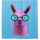 Cool Pink Llama! Duschvorhang (Vorderseite)