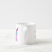 Cool Pink Llama! Espressotasse (Rückseite)