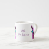Cool Pink Llama! Espressotasse (Vorderseite Rechts)