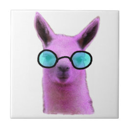 Cool Pink Llama! Fliese
