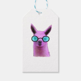 Cool Pink Llama! Geschenkanhänger