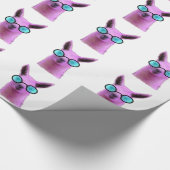 Cool Pink Llama! Geschenkpapier (Ecke)