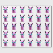 Cool Pink Llama! Geschenkpapier (Flach)