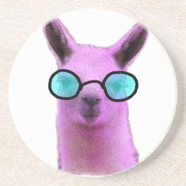 Cool Pink Llama! Getränkeuntersetzer
