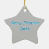 Cool Pink Llama! Keramik Ornament (Hinten)