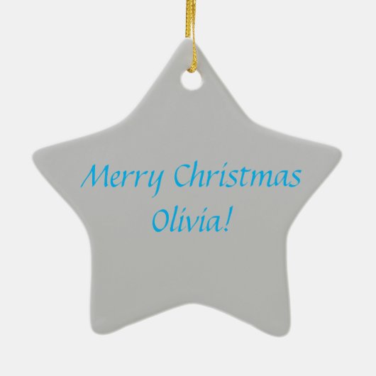 Cool Pink Llama! Keramik Ornament (Hinten)