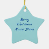 Cool Pink Llama! Keramik Weihnachtsschmuck (Hinten)