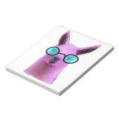 Cool Pink Llama! Notizblock (Rotiert)