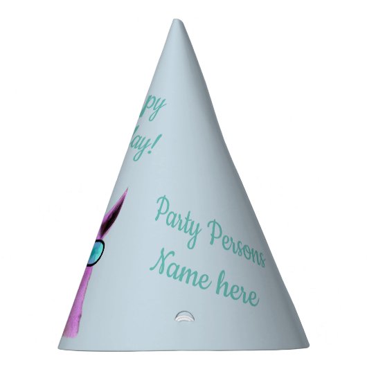 Cool Pink Llama! Partyhütchen (Rechts)