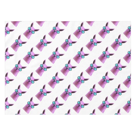 Cool Pink Llama! Tischdecke (Vorderseite (Horizontal))