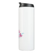 Cool Pink-Miami-Beach-Florida Graphic Thermosbecher (Nach rechts gedreht)