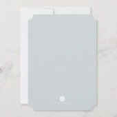 Cool Pink Watercolor Florals Angel Wings Taufe Einladung (Rückseite)